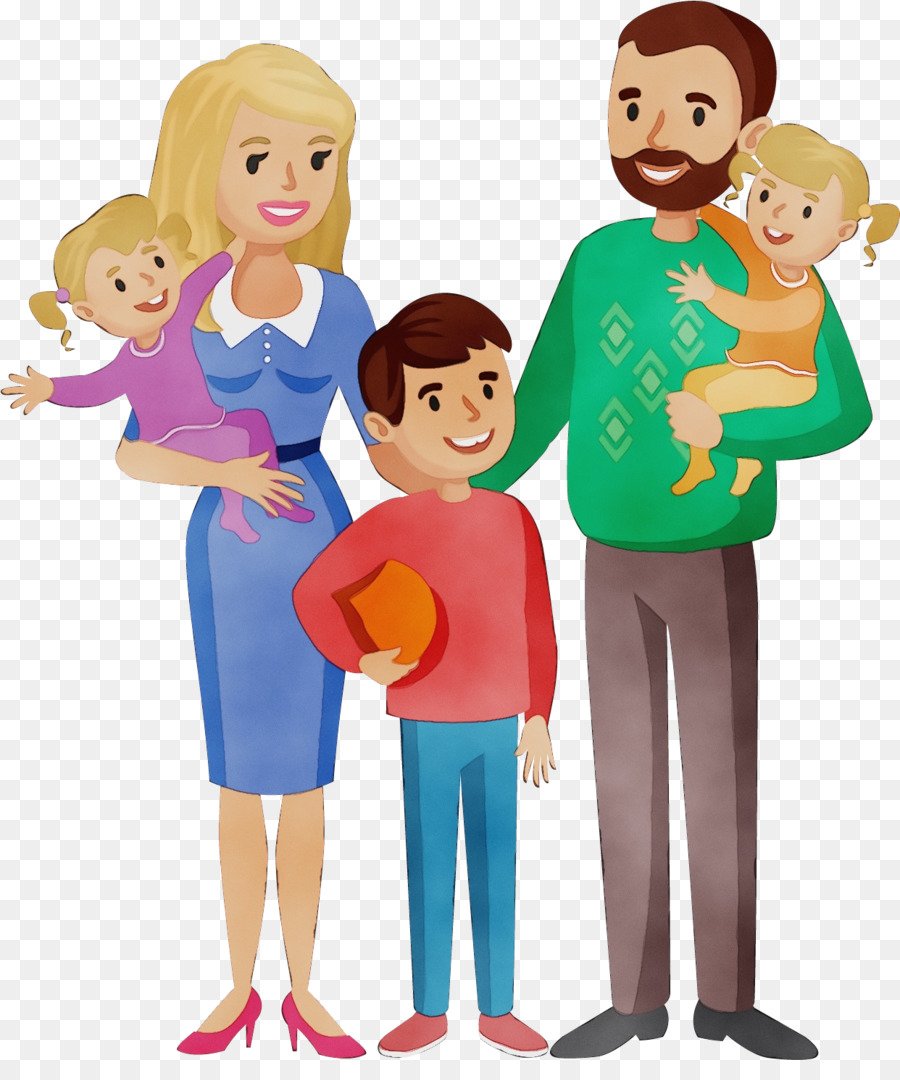 Многодетная семья рисунок