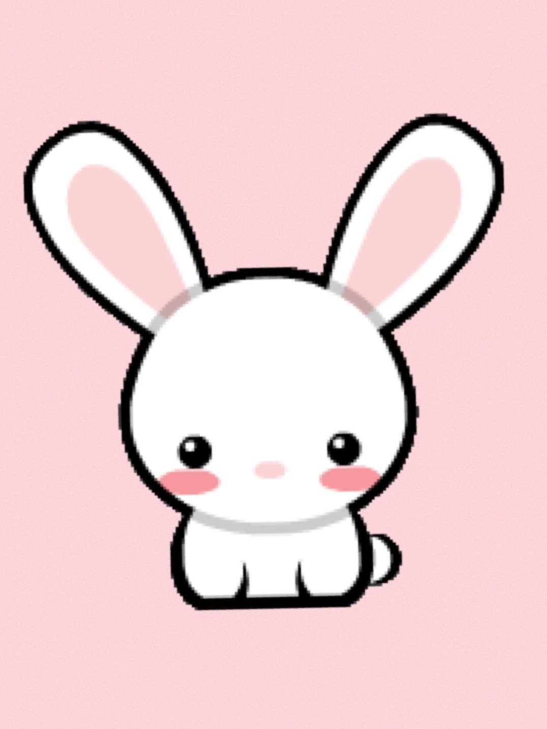 Милые кролики фломастером эскиз