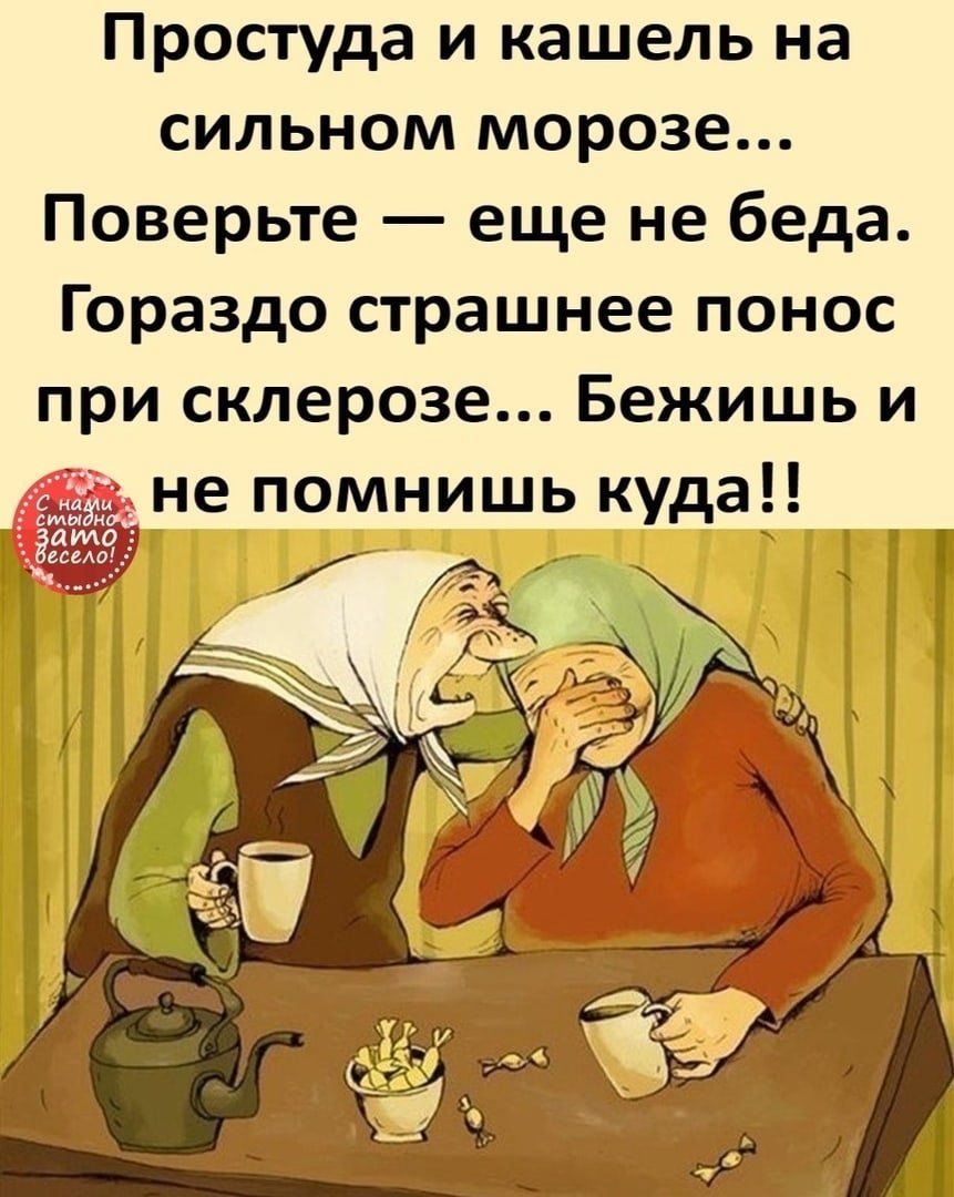 Ко мне старость вдруг пришла меня дома не нашла