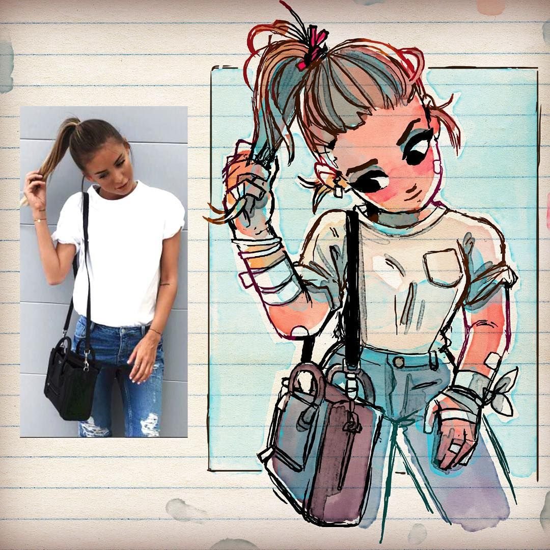 Рисунки девочее в своём стиле