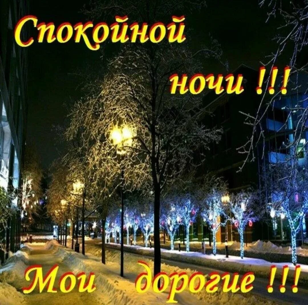 Картинки с пожеланием спокойной ночи прикольные