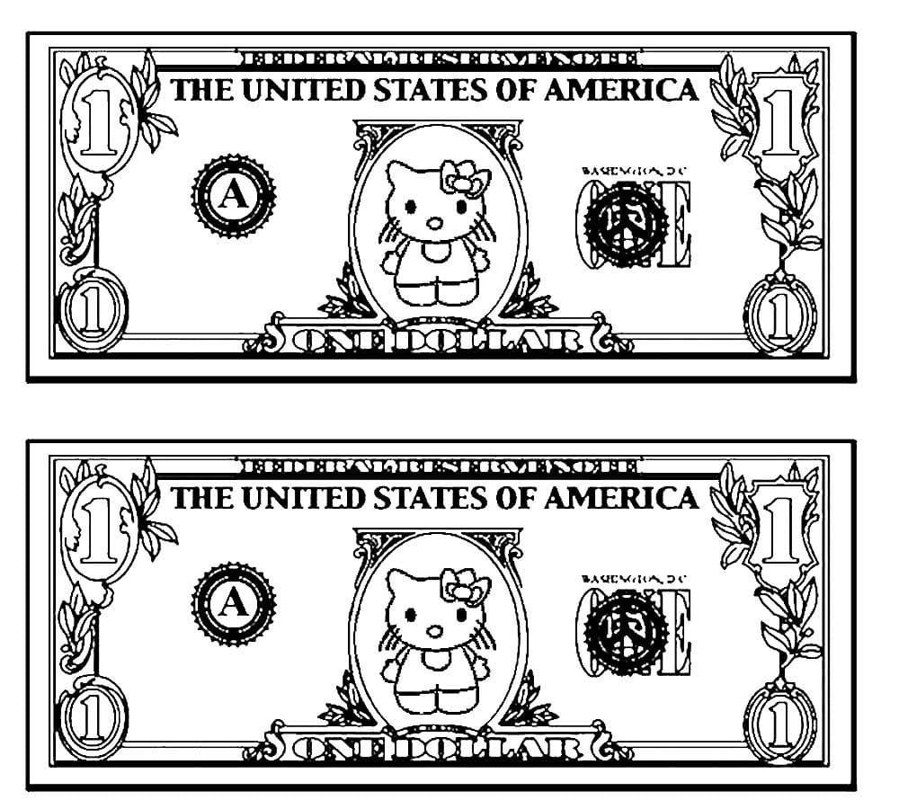 Раскраска деньги