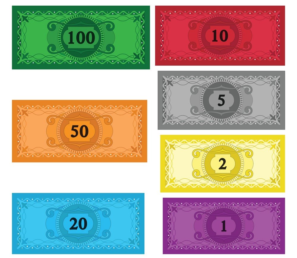 Игрушечные деньги шаблон