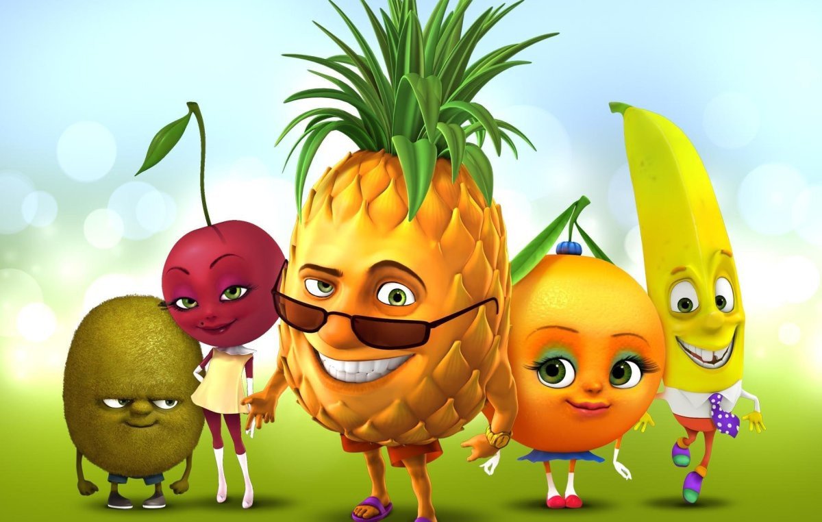 Мультяшные фрукты