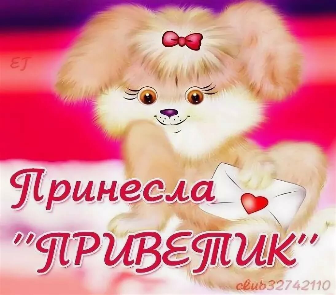Открытка привет любимая