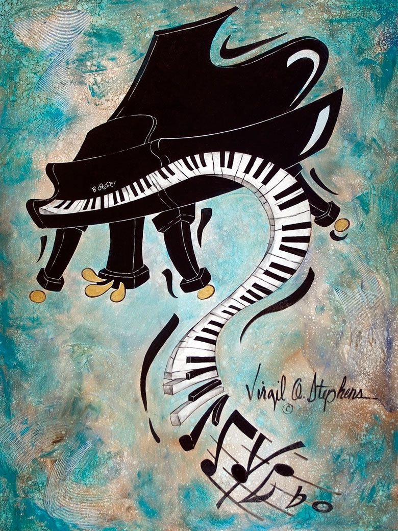 Необычное пианино арт