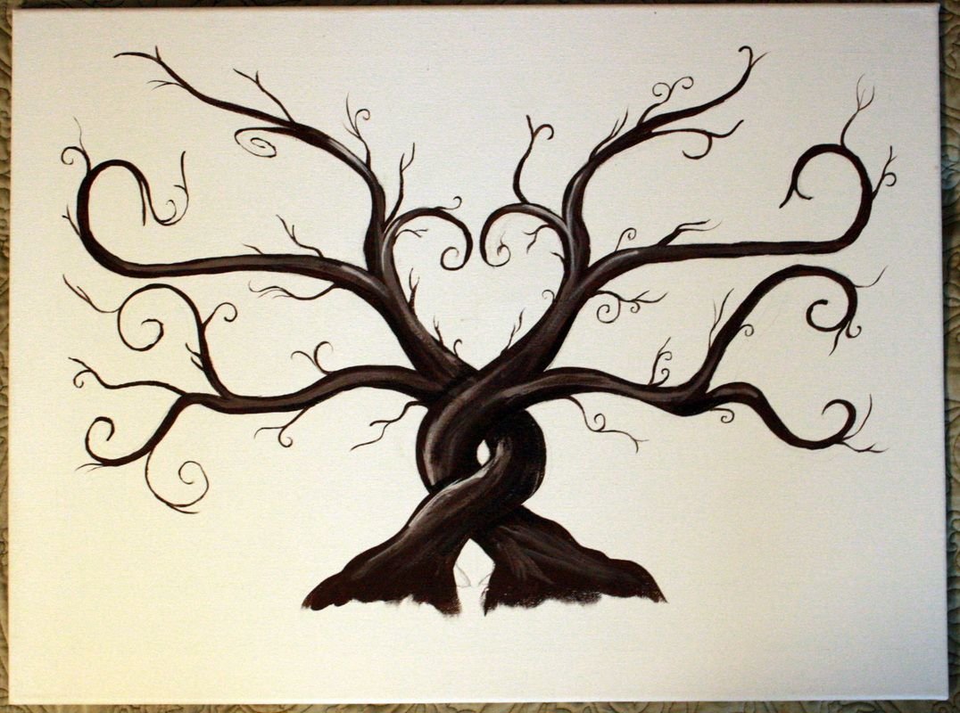 Дерево тату эскиз