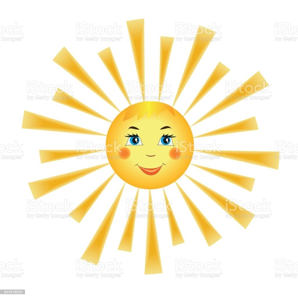 Солнце раскраска