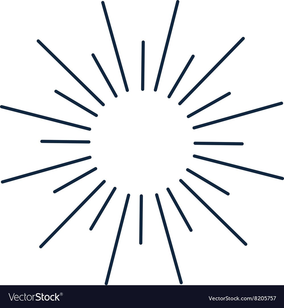 Контур солнца на прозрачном фоне