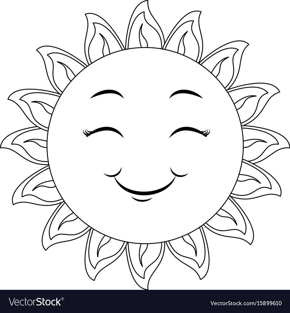 Солнце карандашом