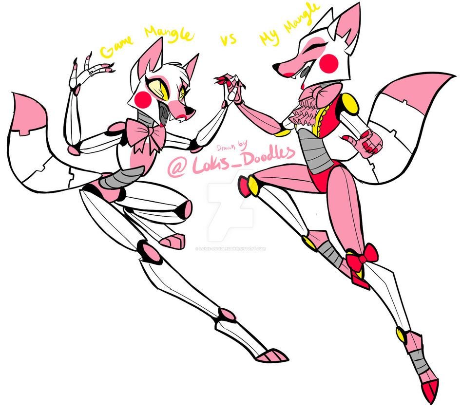 Рокси и Мангл ФНАФ