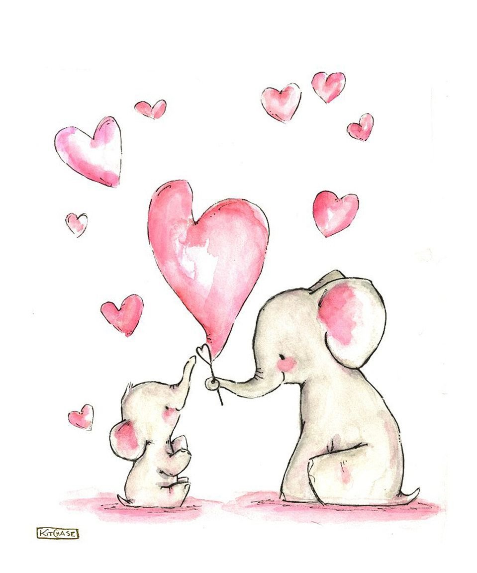 Слоник с сердечком