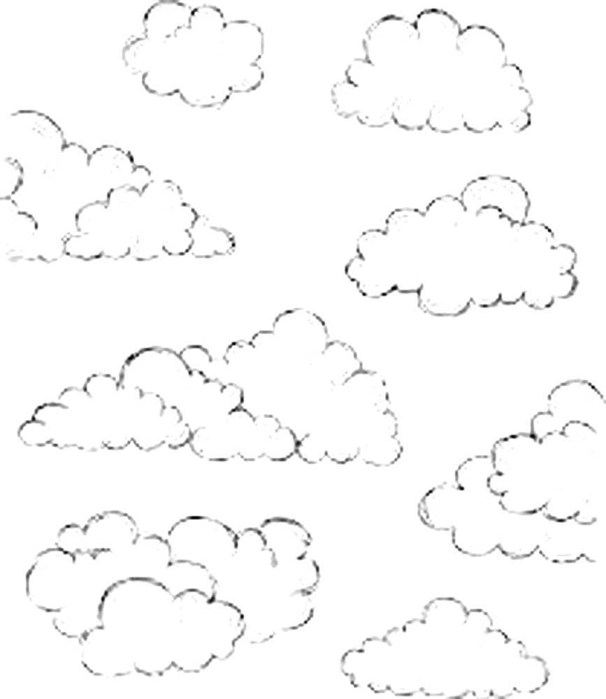 Облачко раскраска