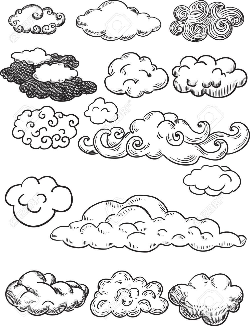 Облака нарисованные