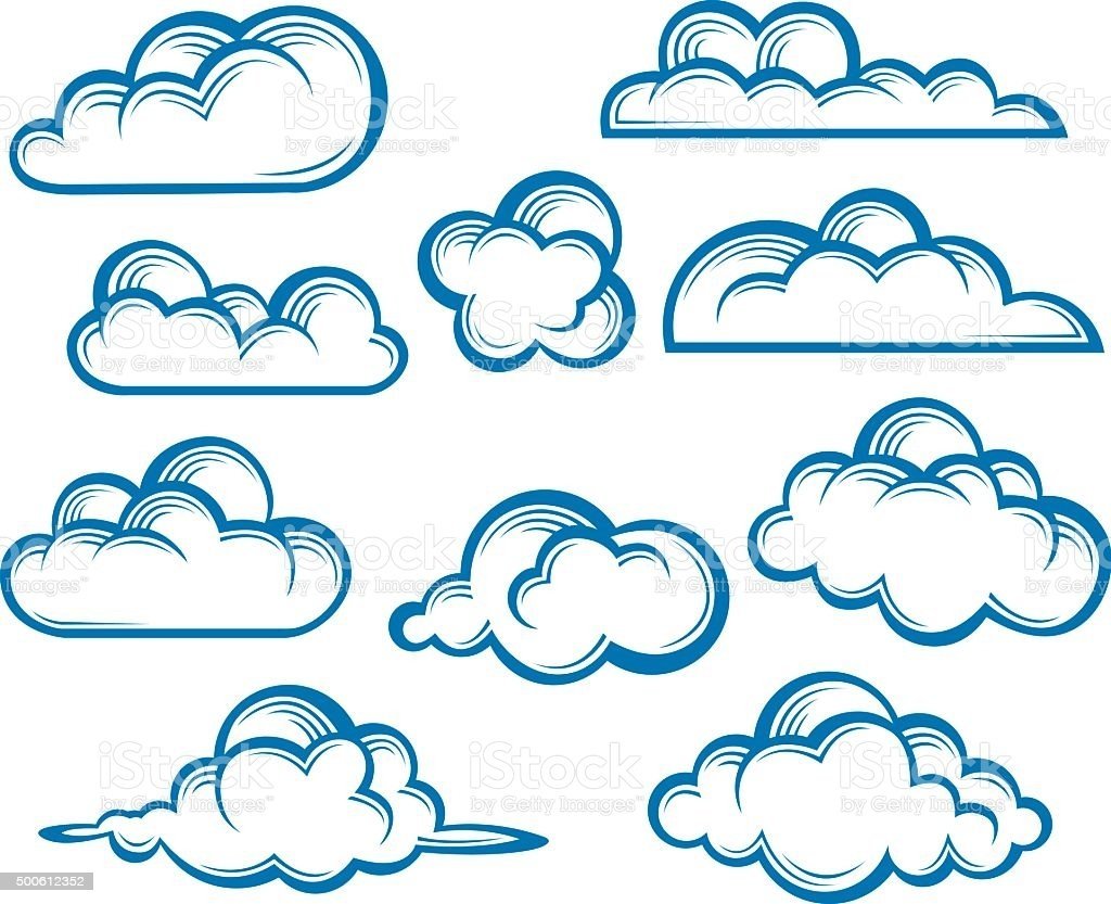 Облако раскраска