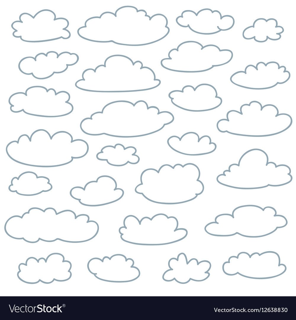 Трафарет облака