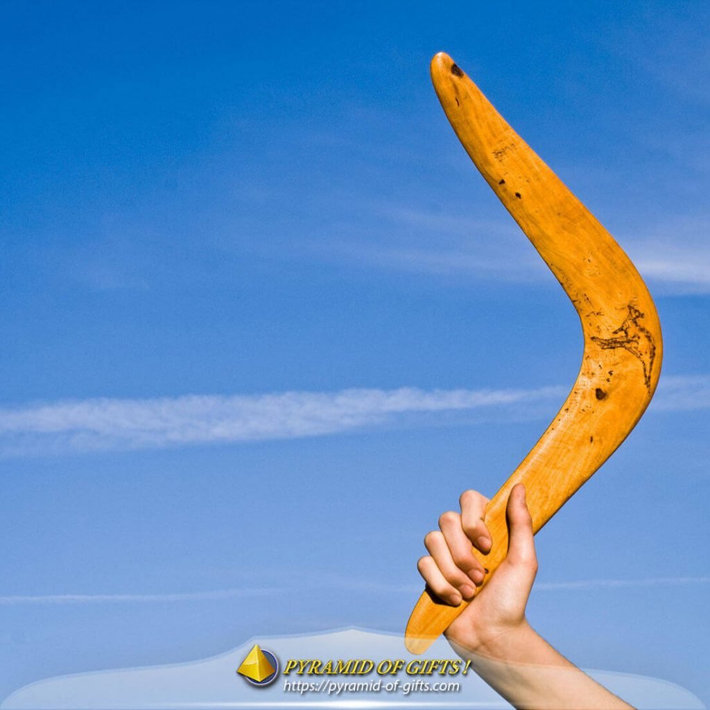 Бумеранг в руке