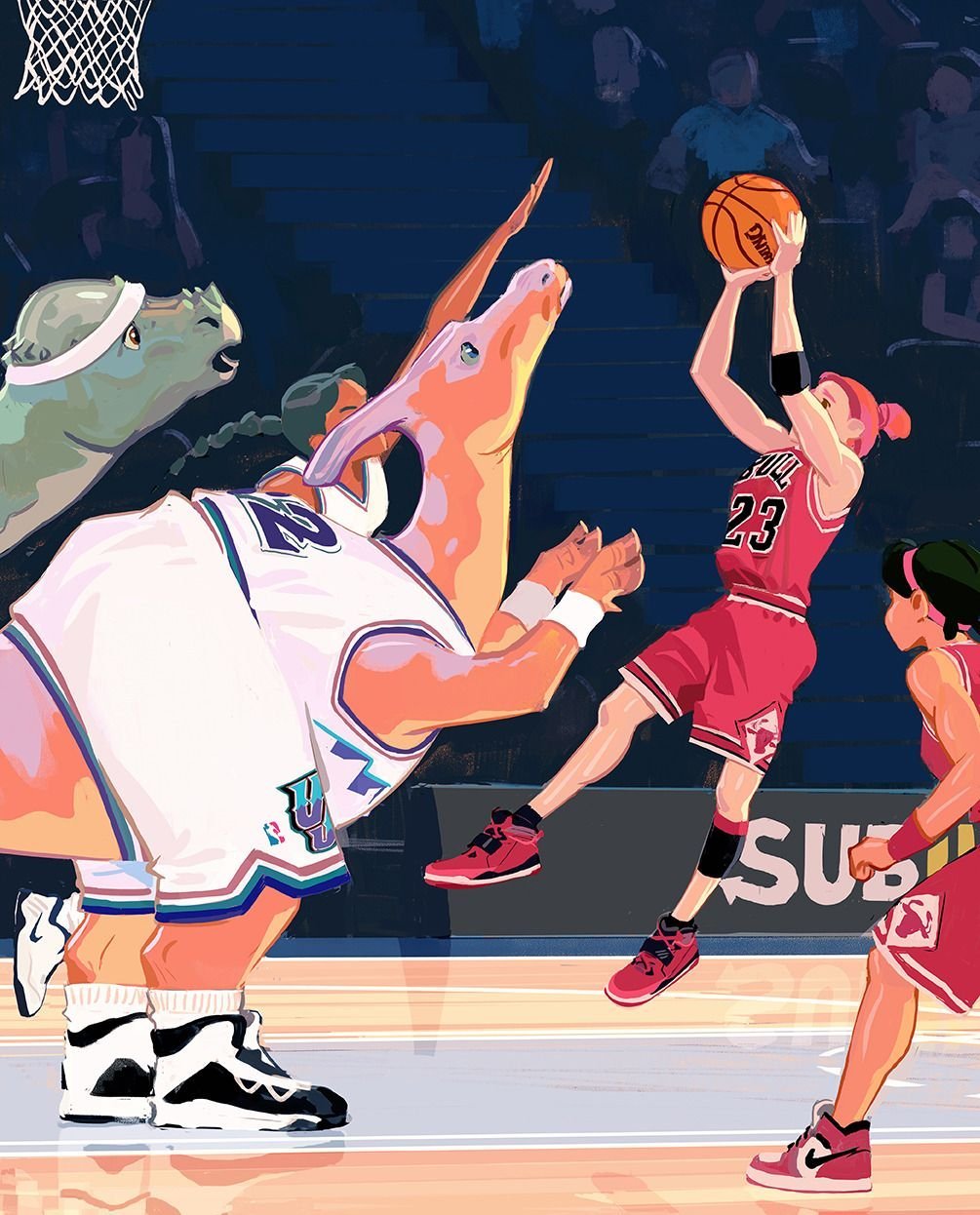Баскетболистка арт