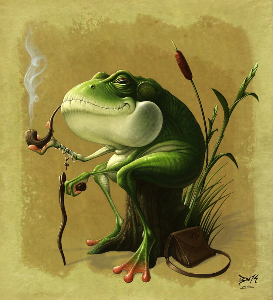 Лягушки в живописи