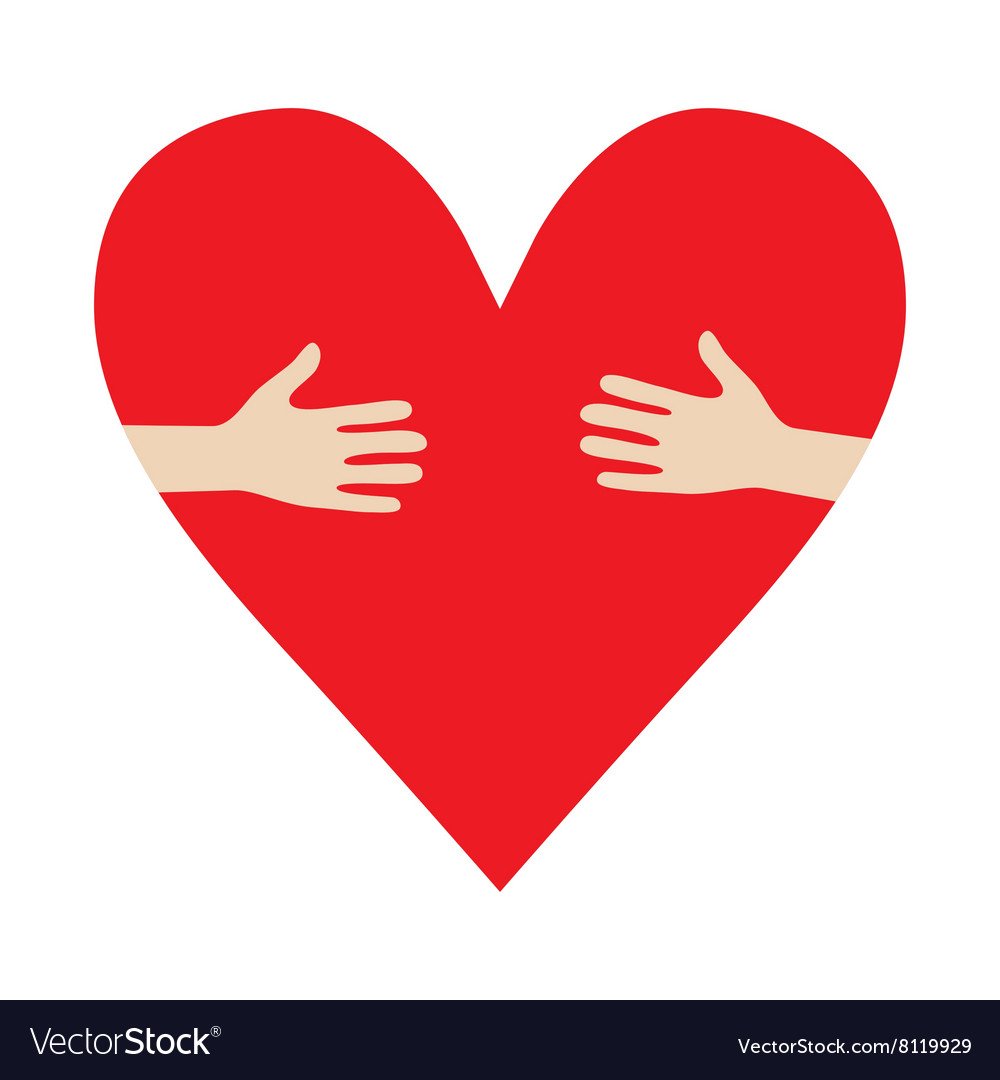 Сердце обнимашка