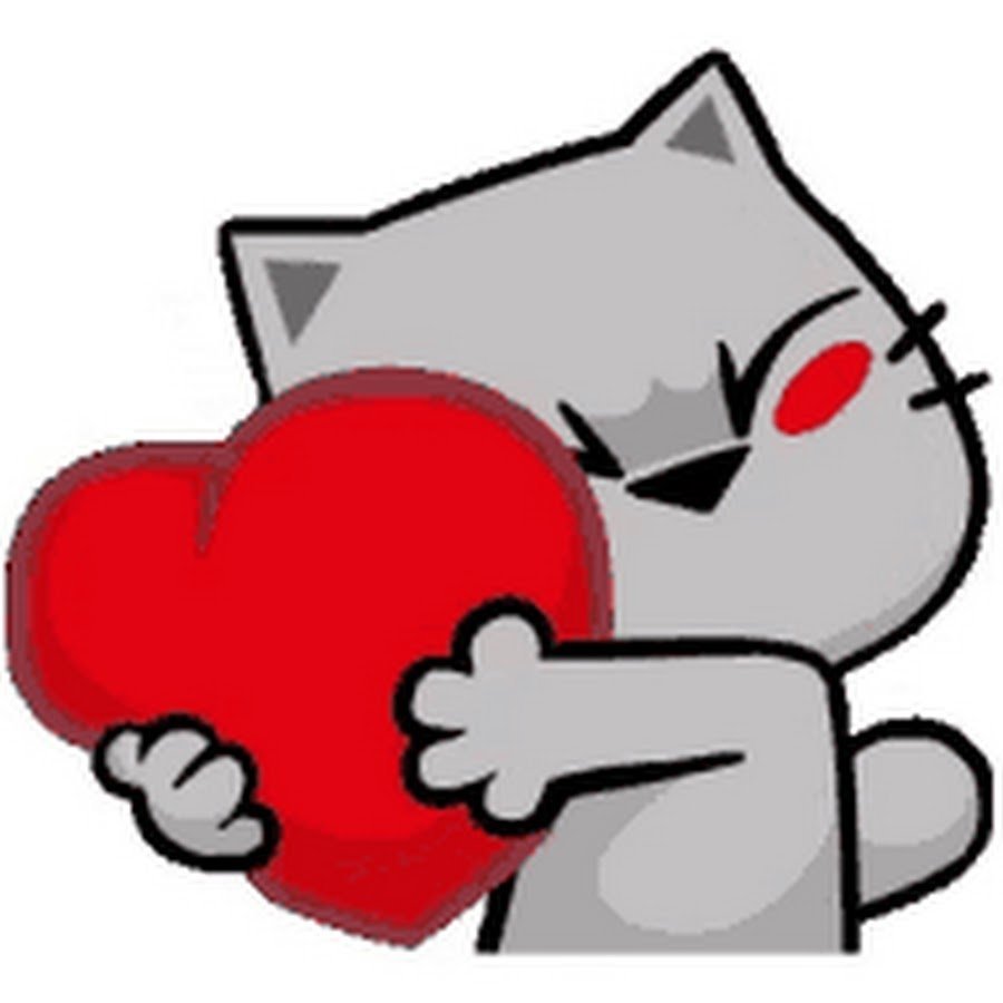 Котенок с сердечком