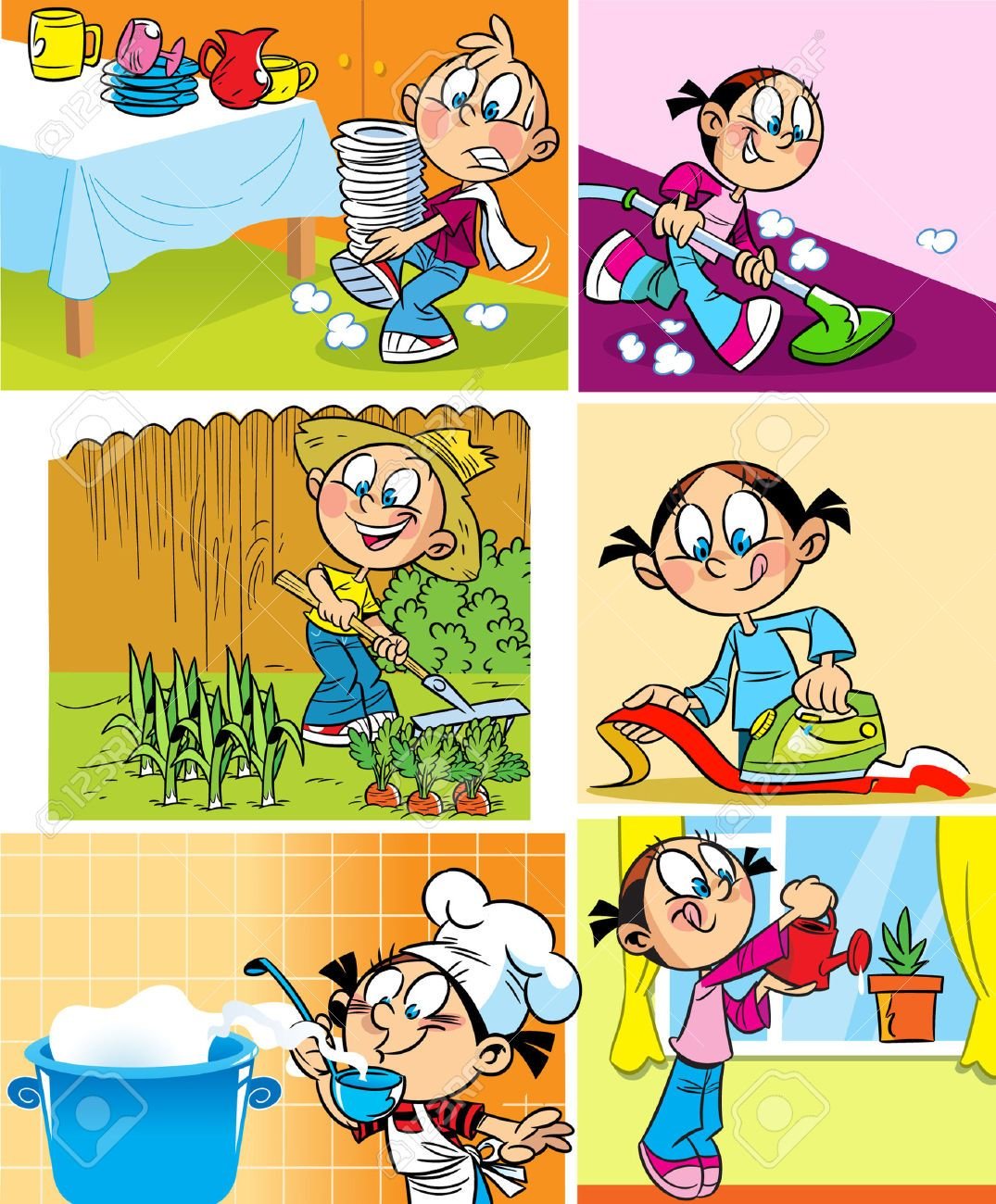 Домашние дела для детей