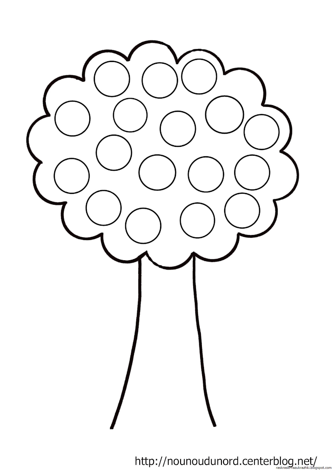 Раскраска для девочек пальчиками