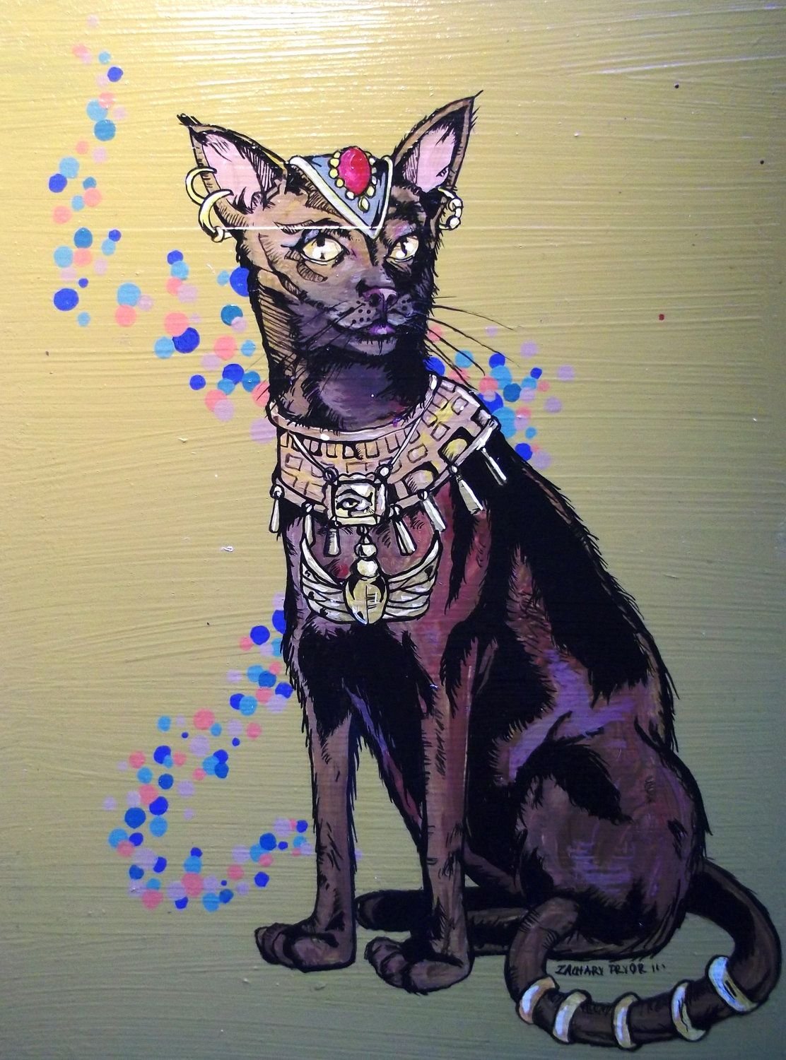 Египетская кошка арт