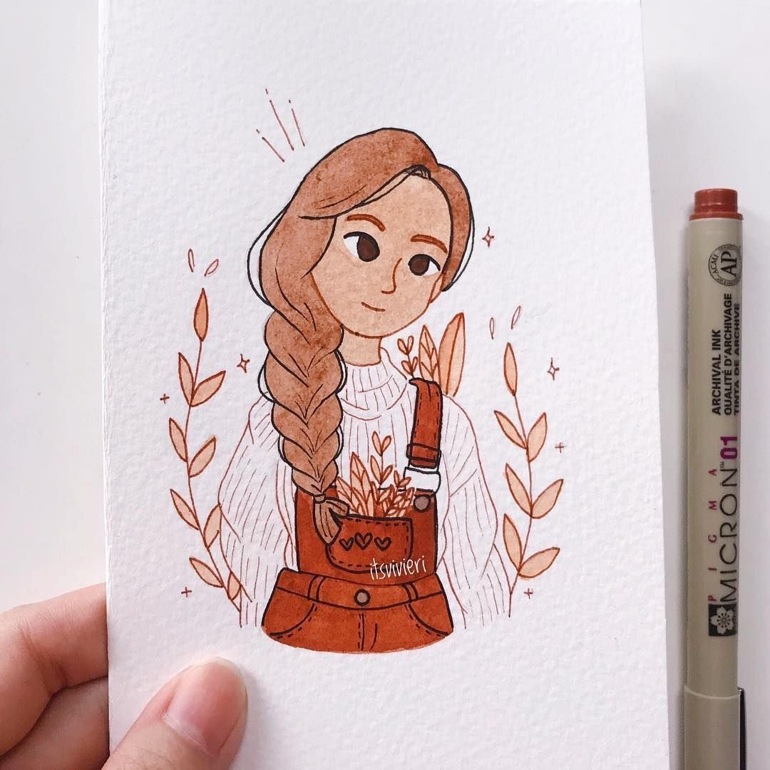 Милый рисунок для скетчбука