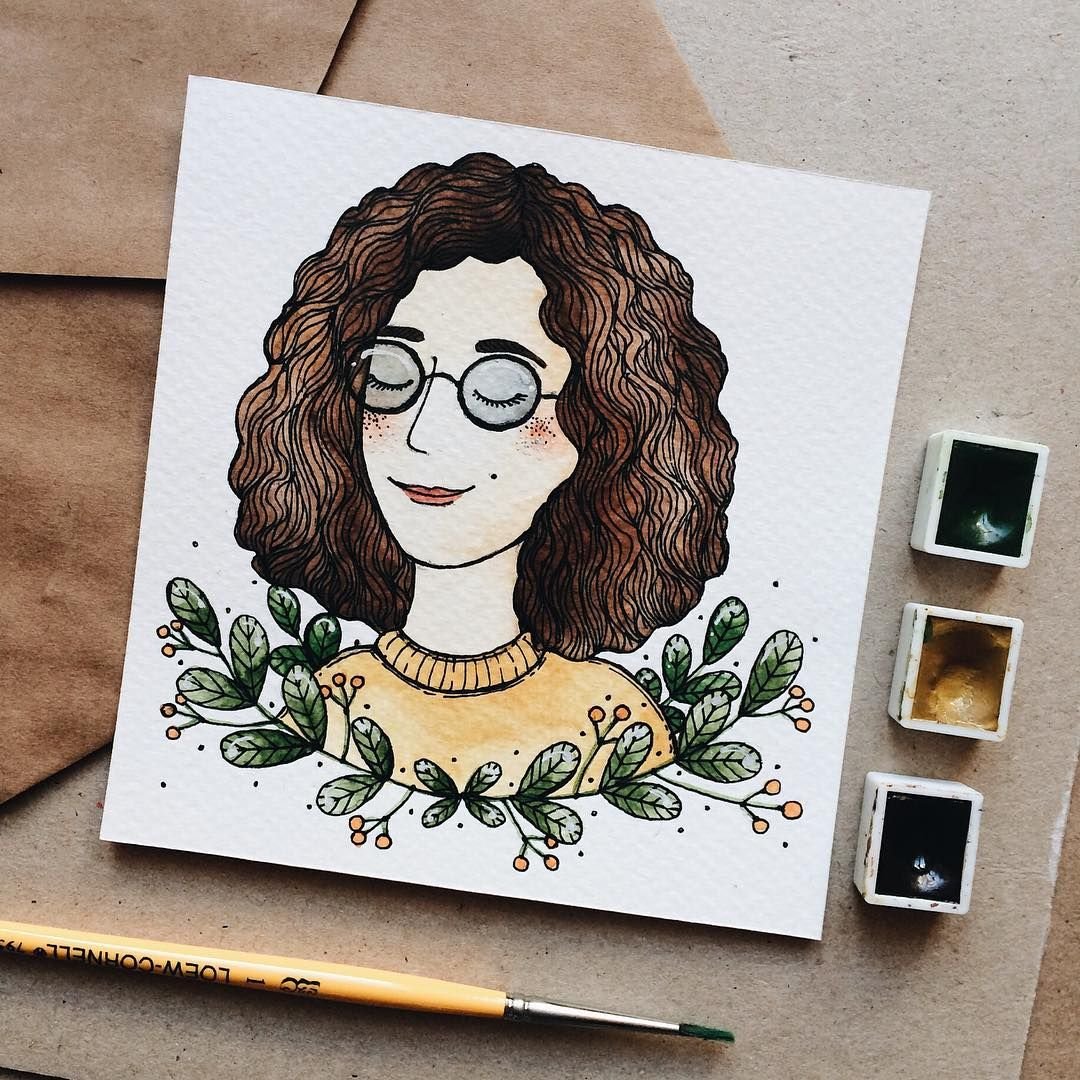 Рисунки акварелью в скечбук