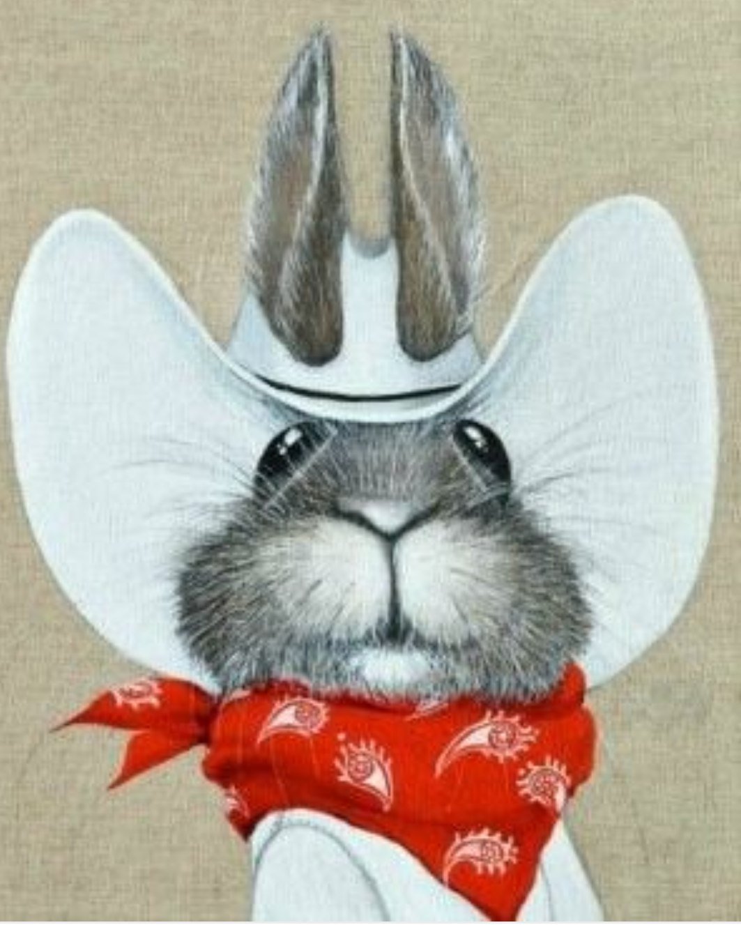 Прикольный заяц рисунок