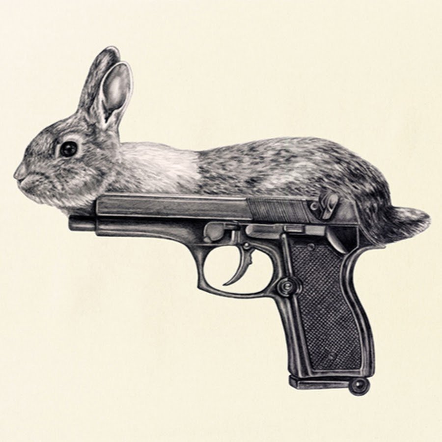 Кролик с пистолетом