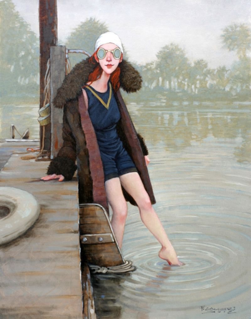 Котик в ванне рисунок