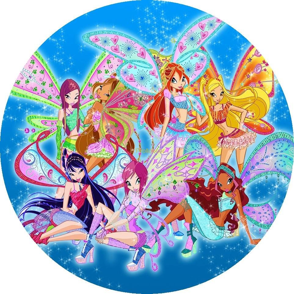 Мультяшная девушка с тортом