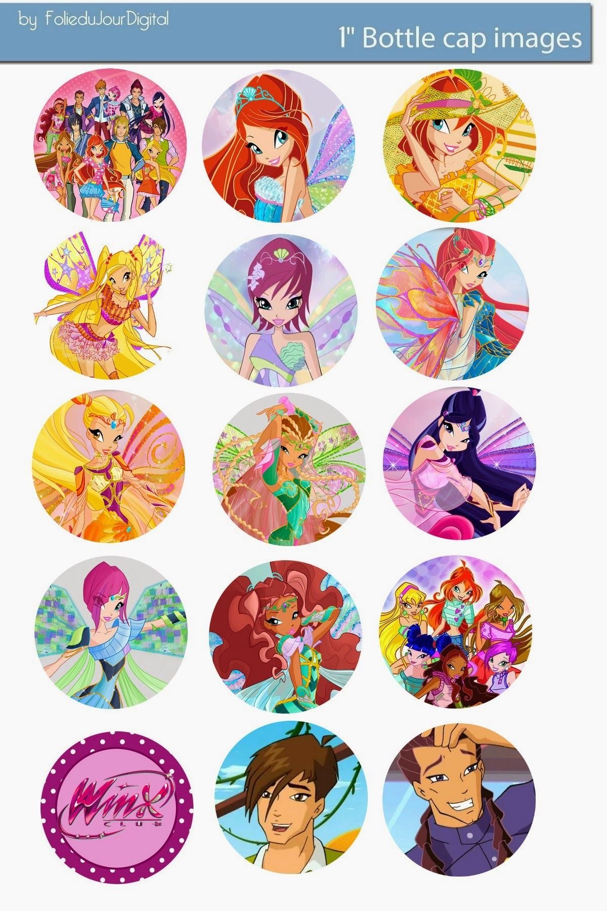 Винкс картинки на торт