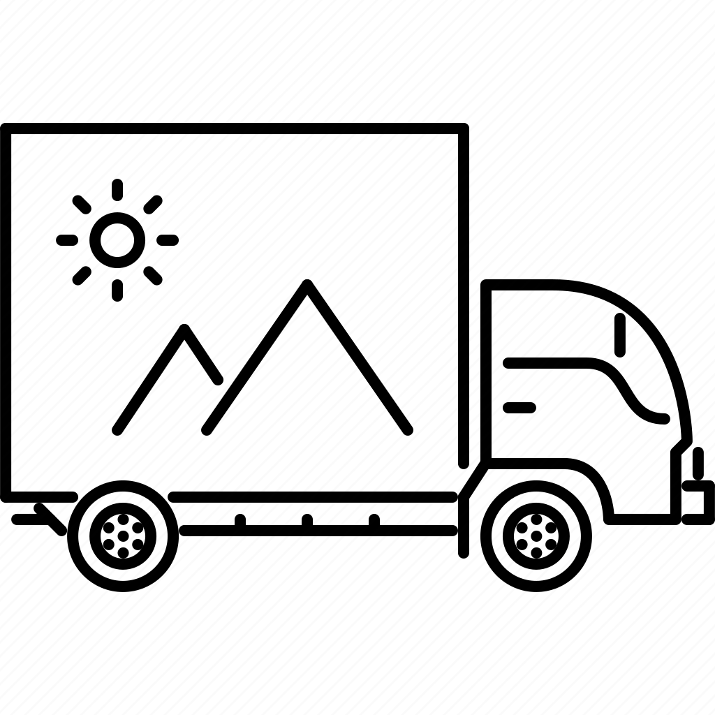 Эмблема грузовика белая шаровидная