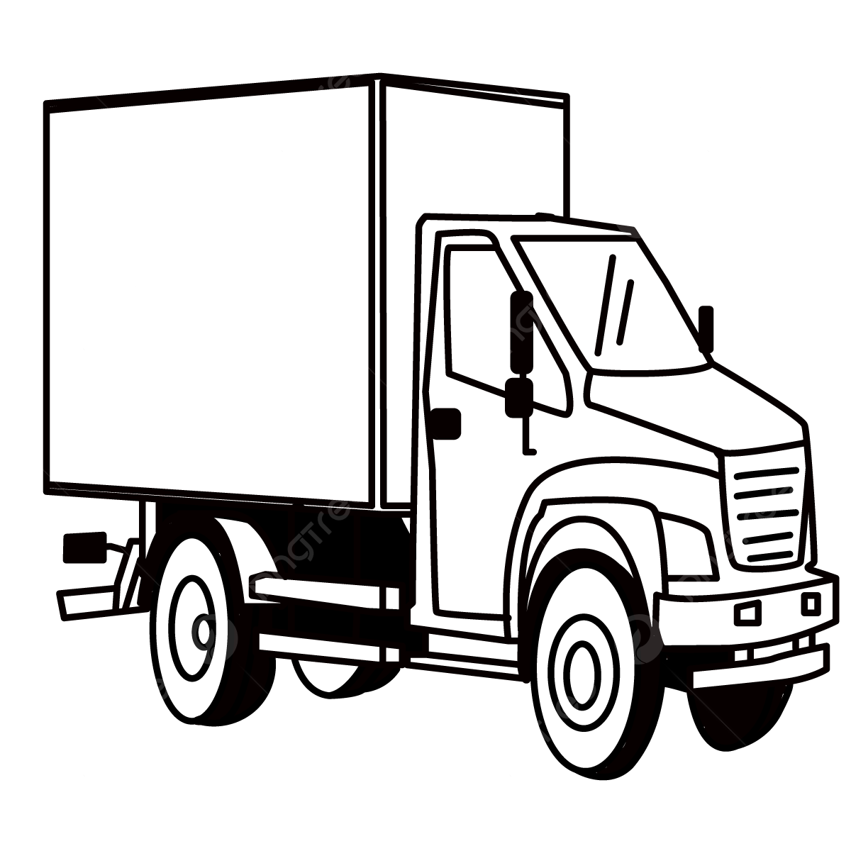 Грузовая машина раскраска для детей