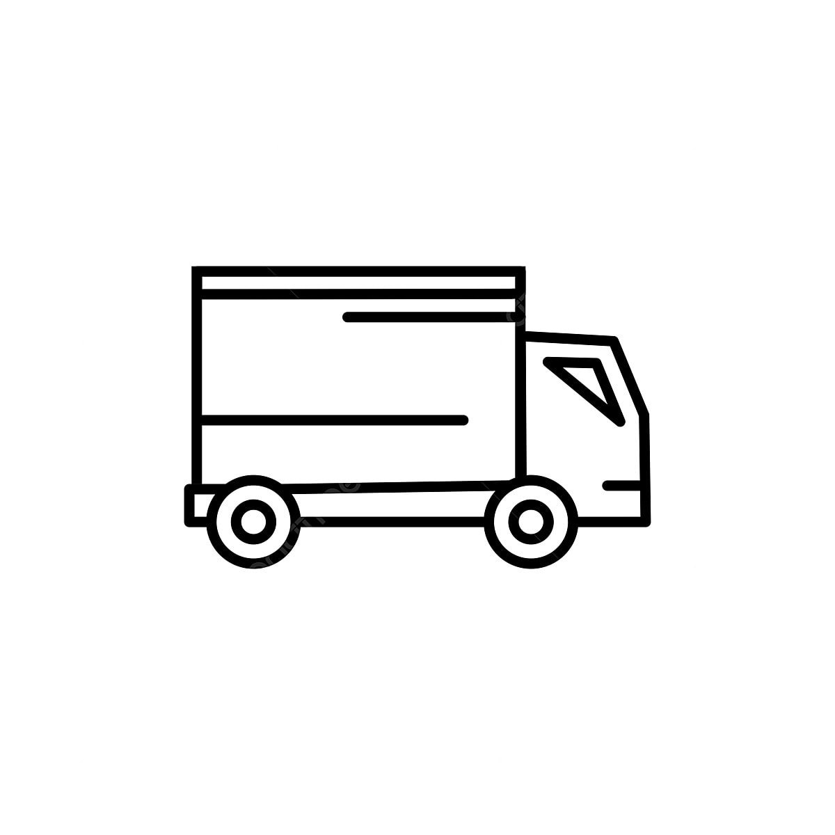 Трафарет грузовой машины для детей