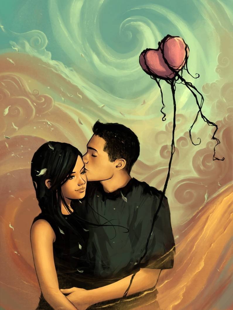 Влюбленные арт