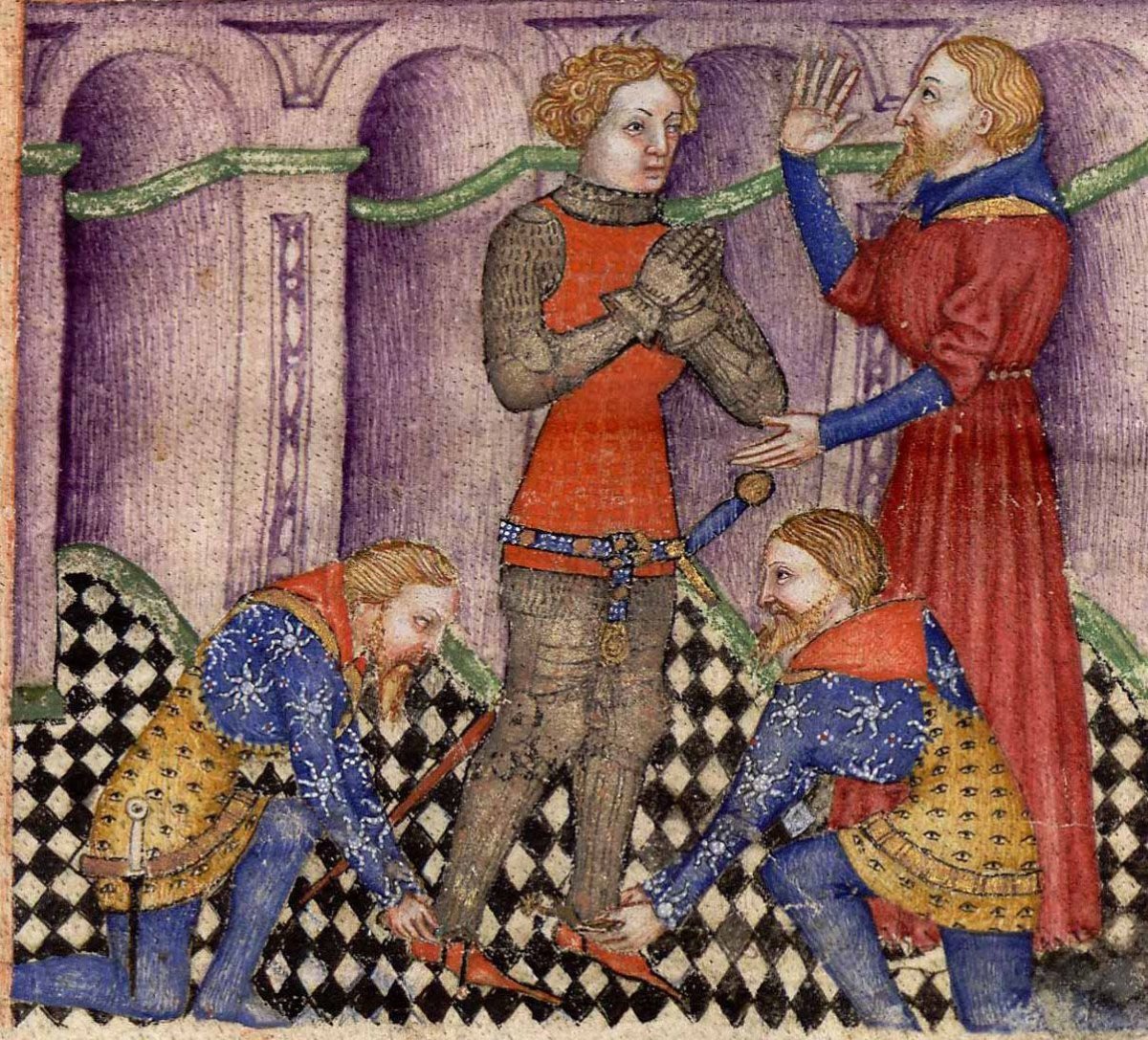 Средневековые миниатюры Тристан