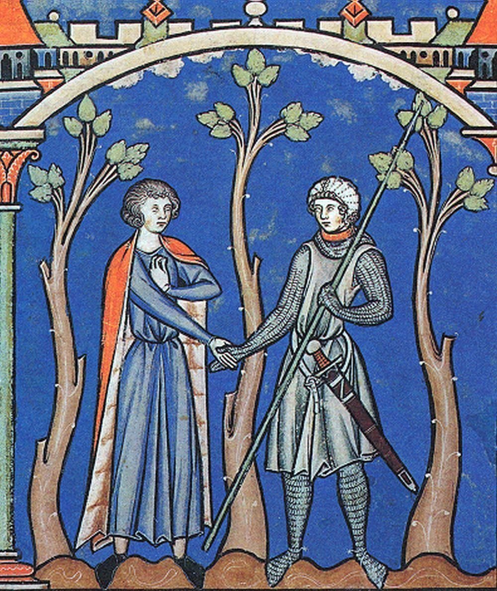 Средневековая Флоренция миниатюра