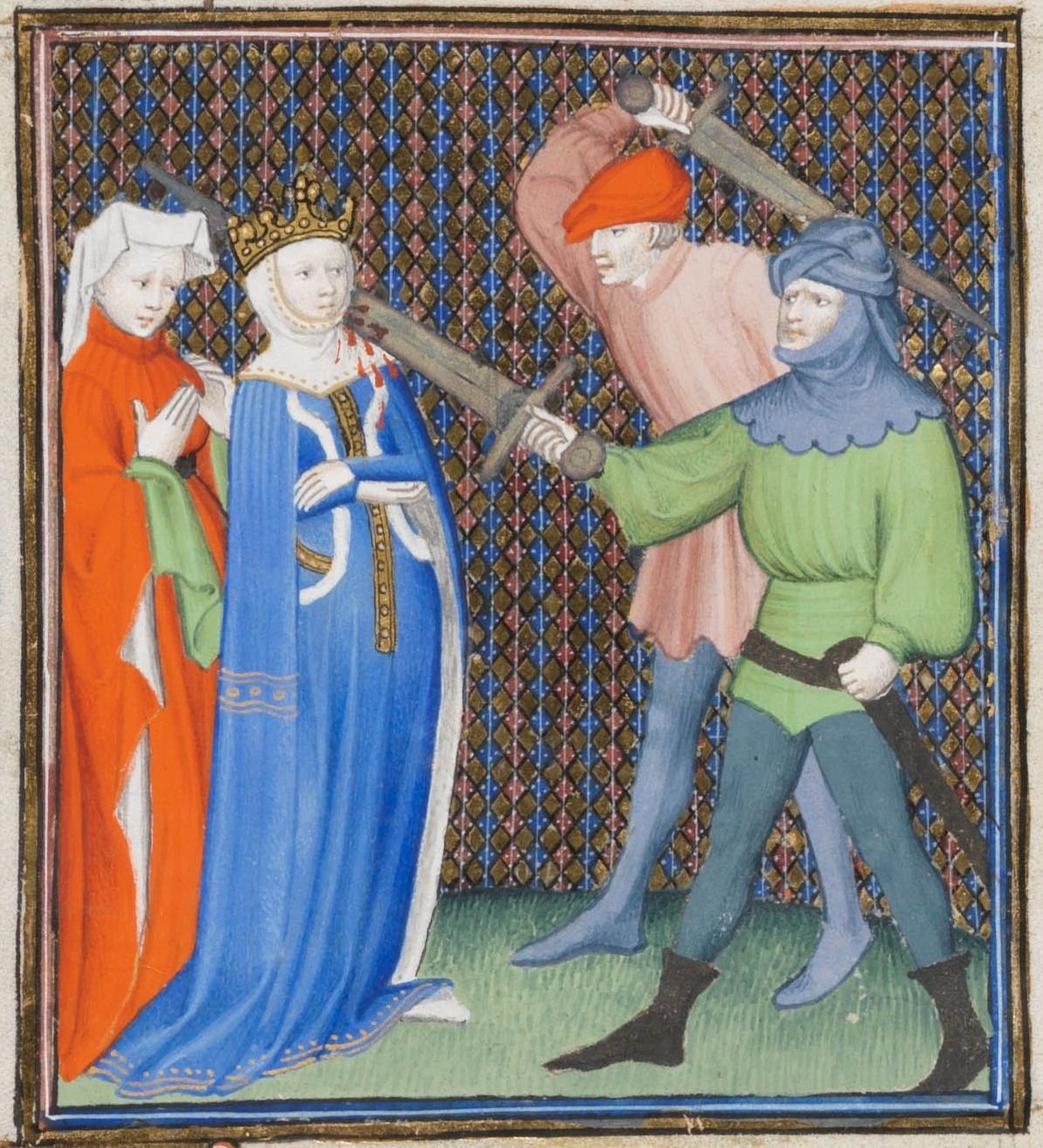 Средневековая миниатюра 15 век женщина