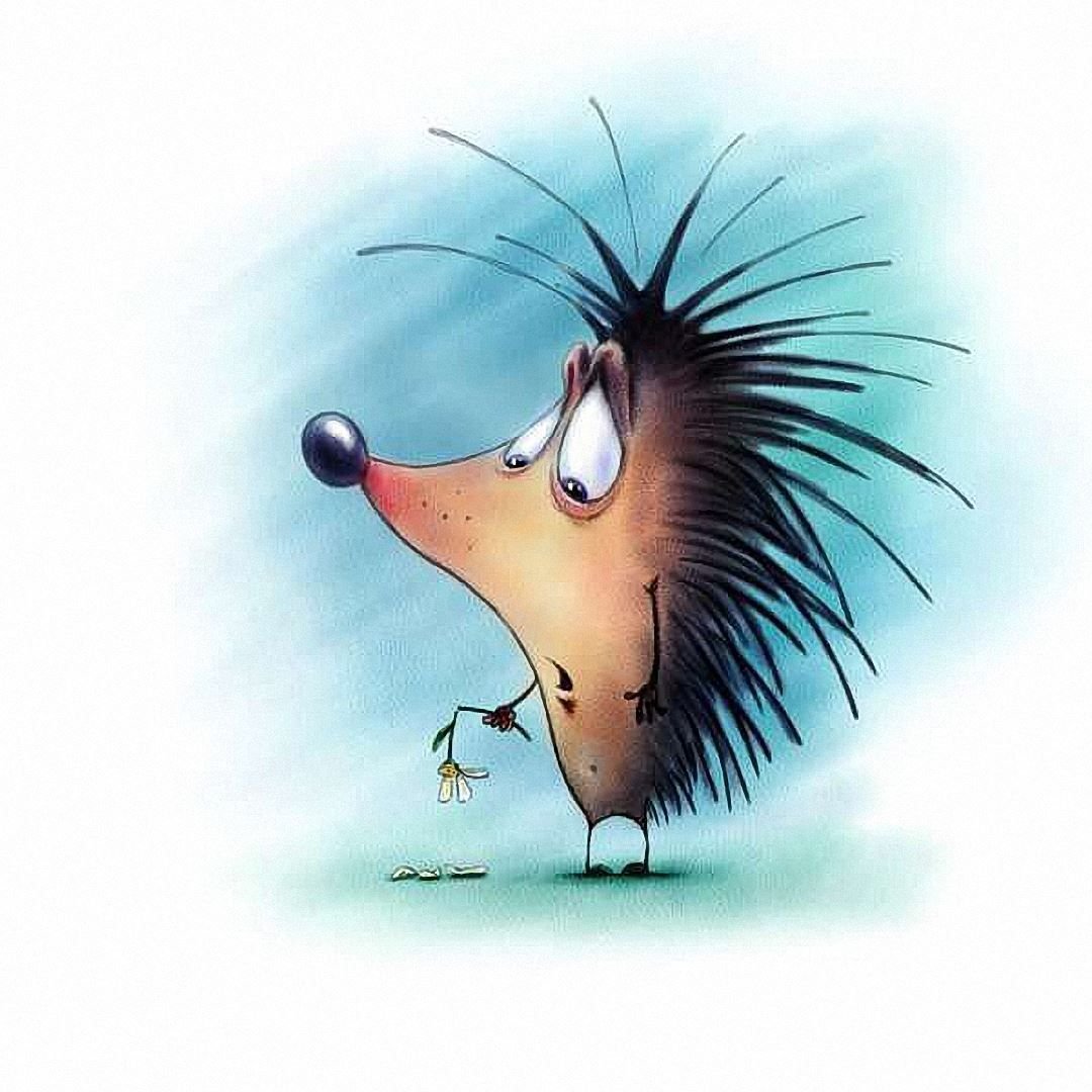 Ежик испугался
