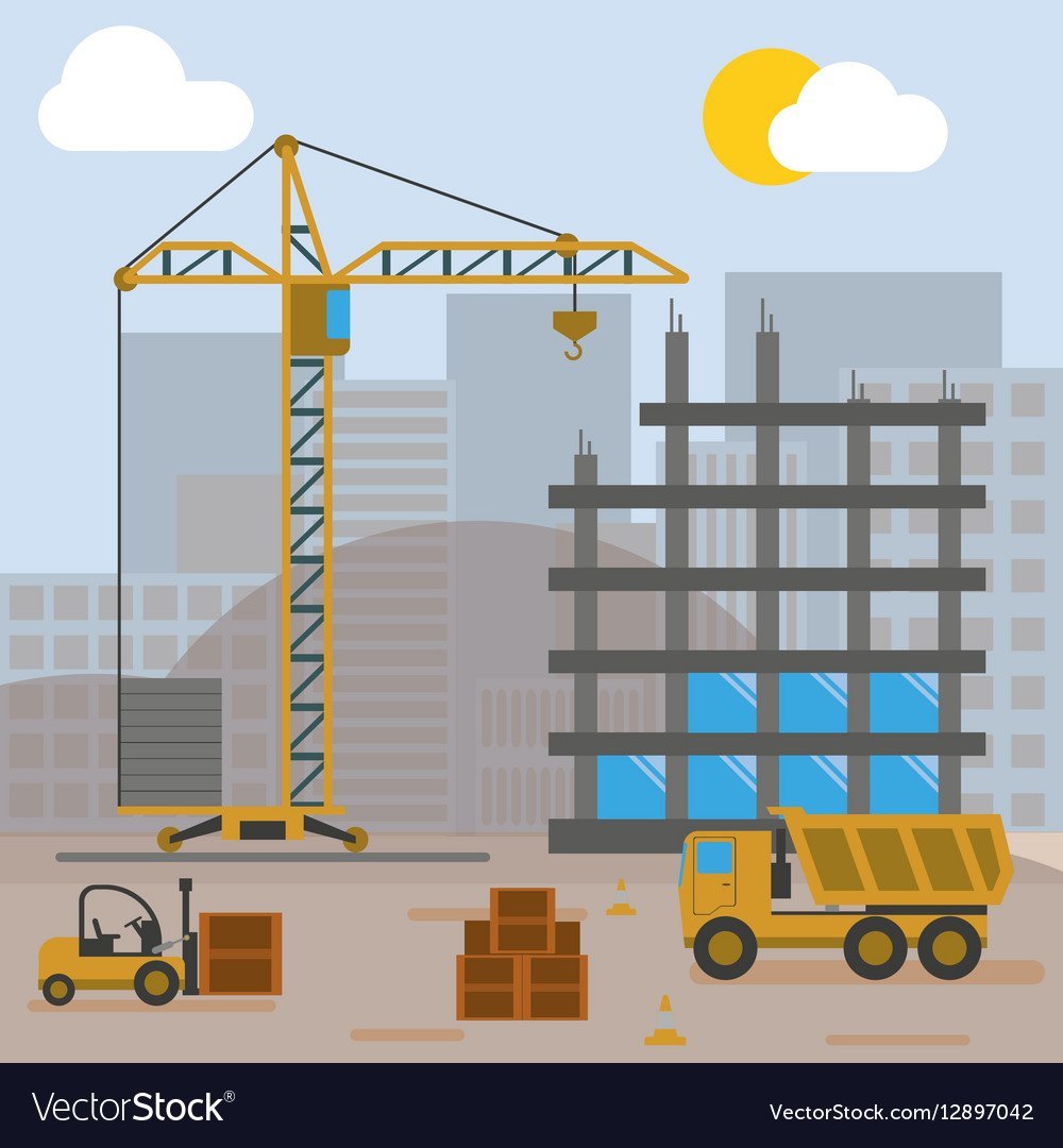 Строящийся дом для детей