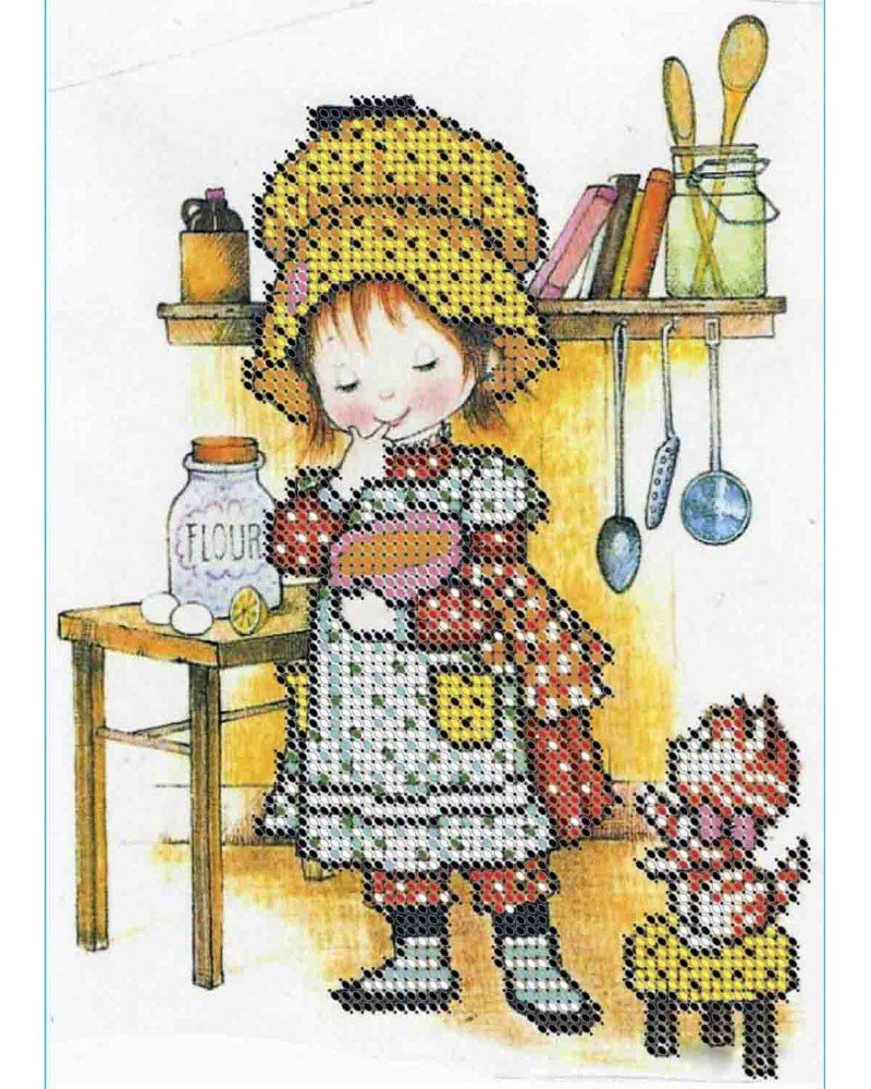 Ребенок повар вектор