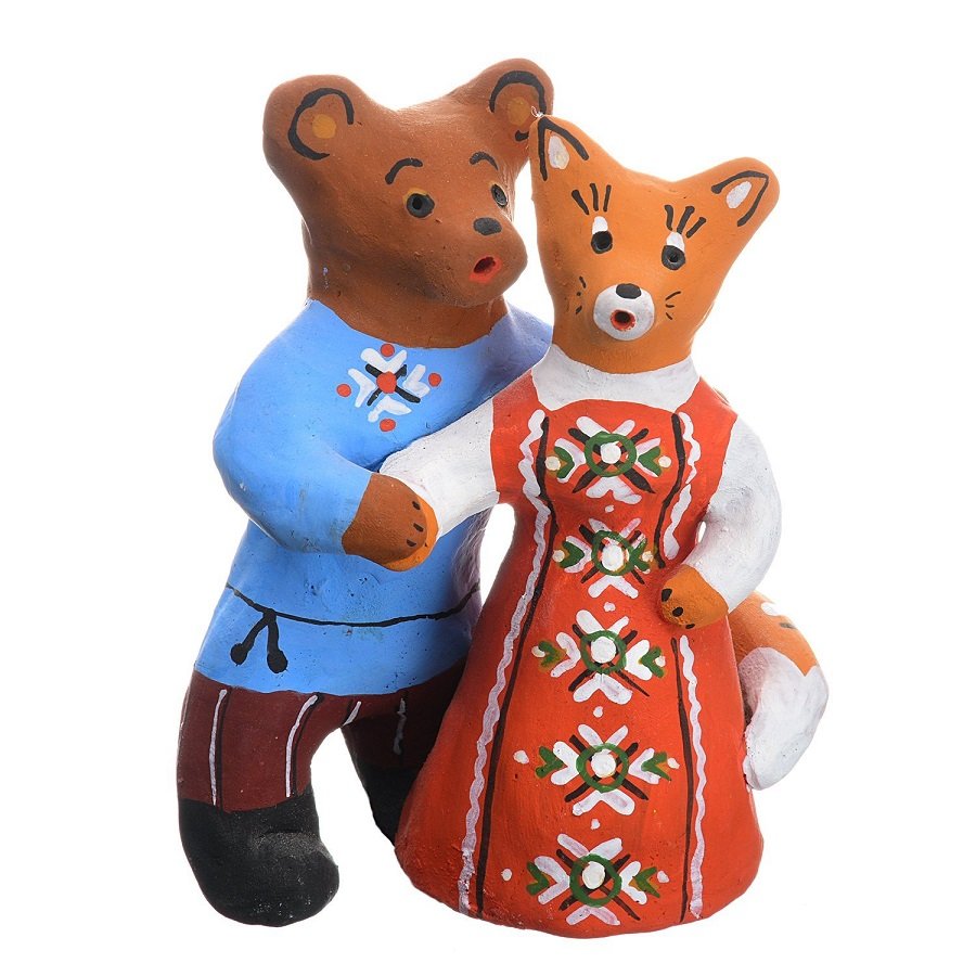 Раскраска Дымковская и Филимоновская игрушка