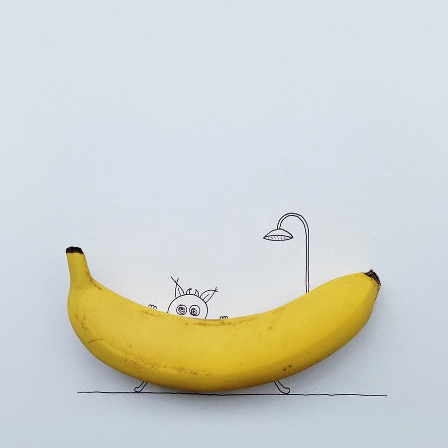 Банан искусство