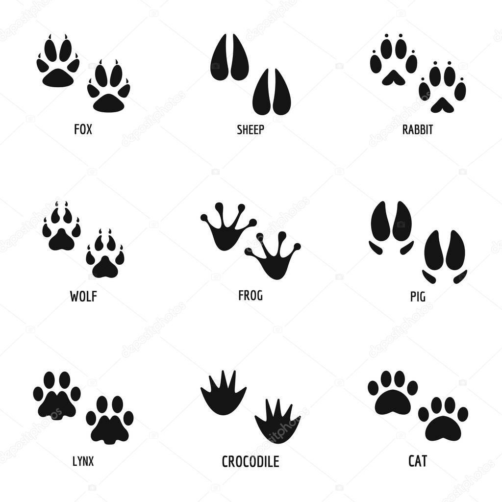 Следы животных 4 пальца