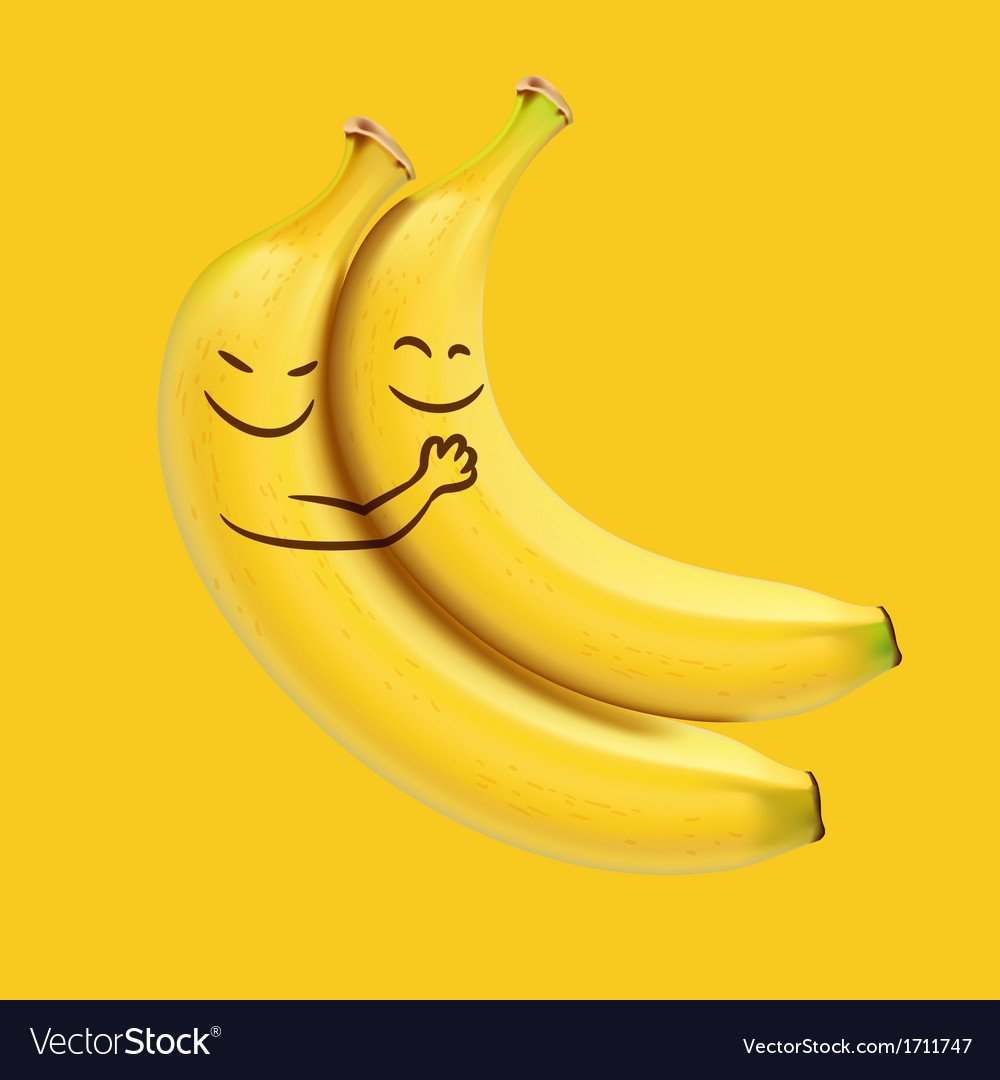 Открытка с бананом