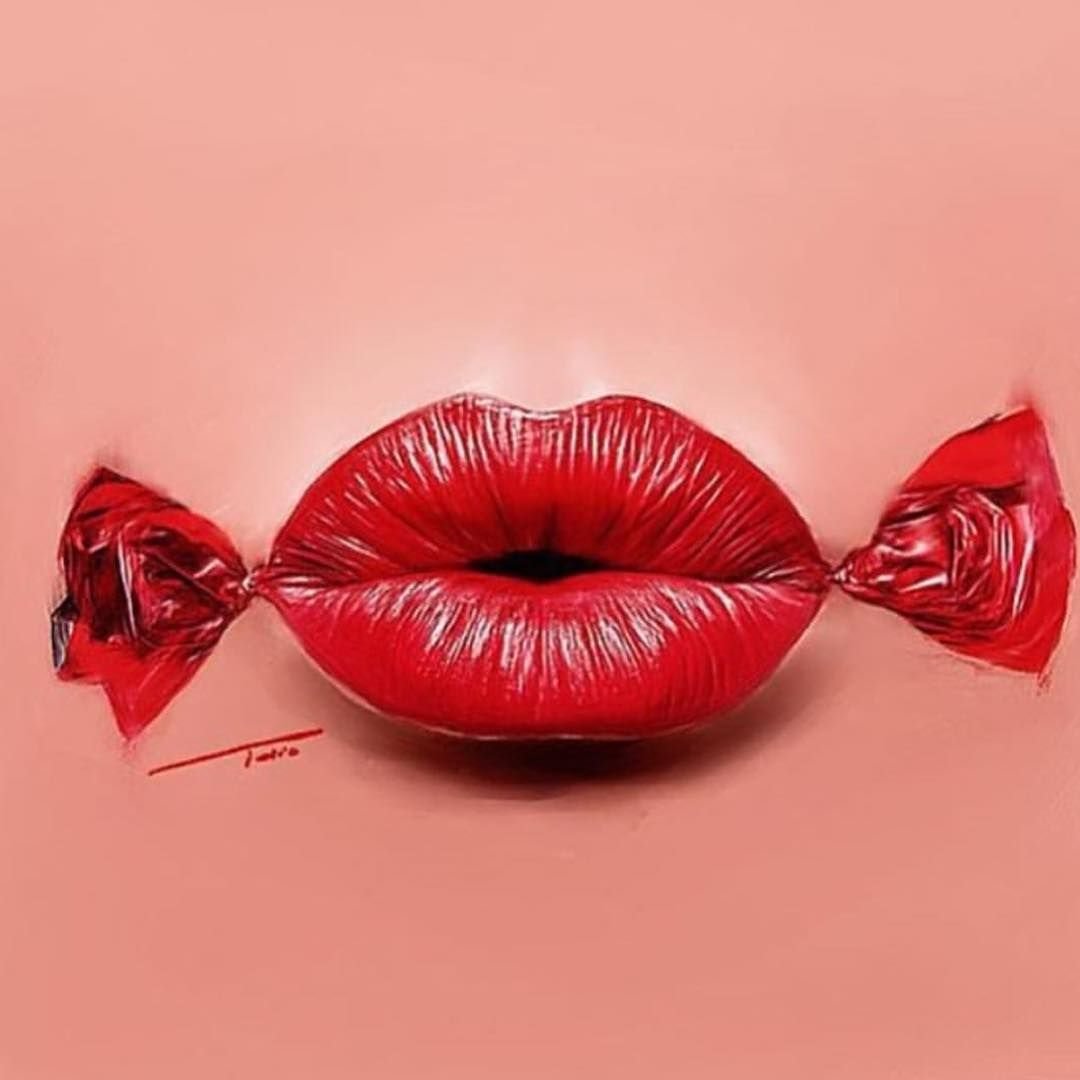 Puuung иллюстрации поцелуй